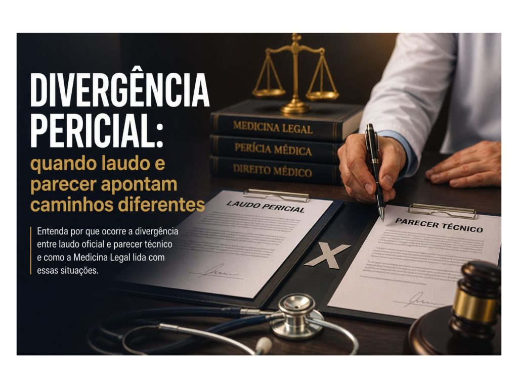 divergência pericial entre laudo oficial e parecer técnico na medicina legal